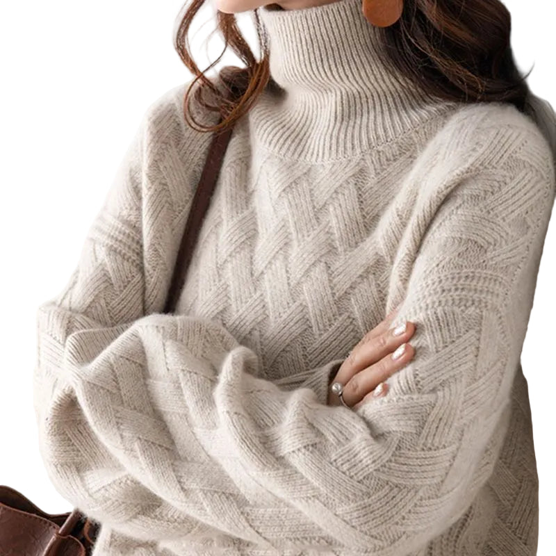Dames Turtleneck Trui Cashmere Blend 0