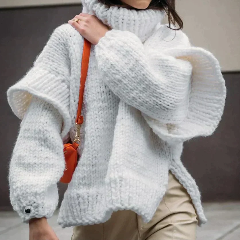 Dames Turtleneck Trui Oversized 2