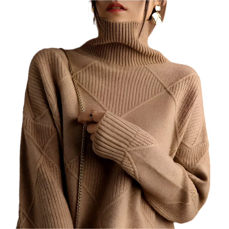 Dames Turtleneck Trui van Zacht Kasjmier 0