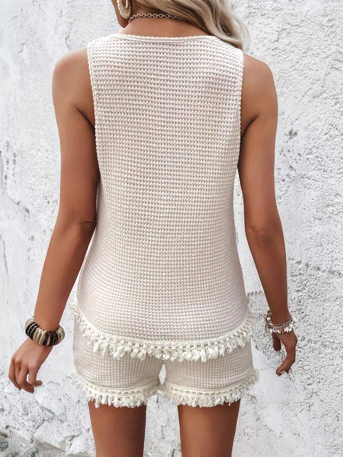 Dames Tweedelige Set Tanktop en Shorts Polyester Spandex 5