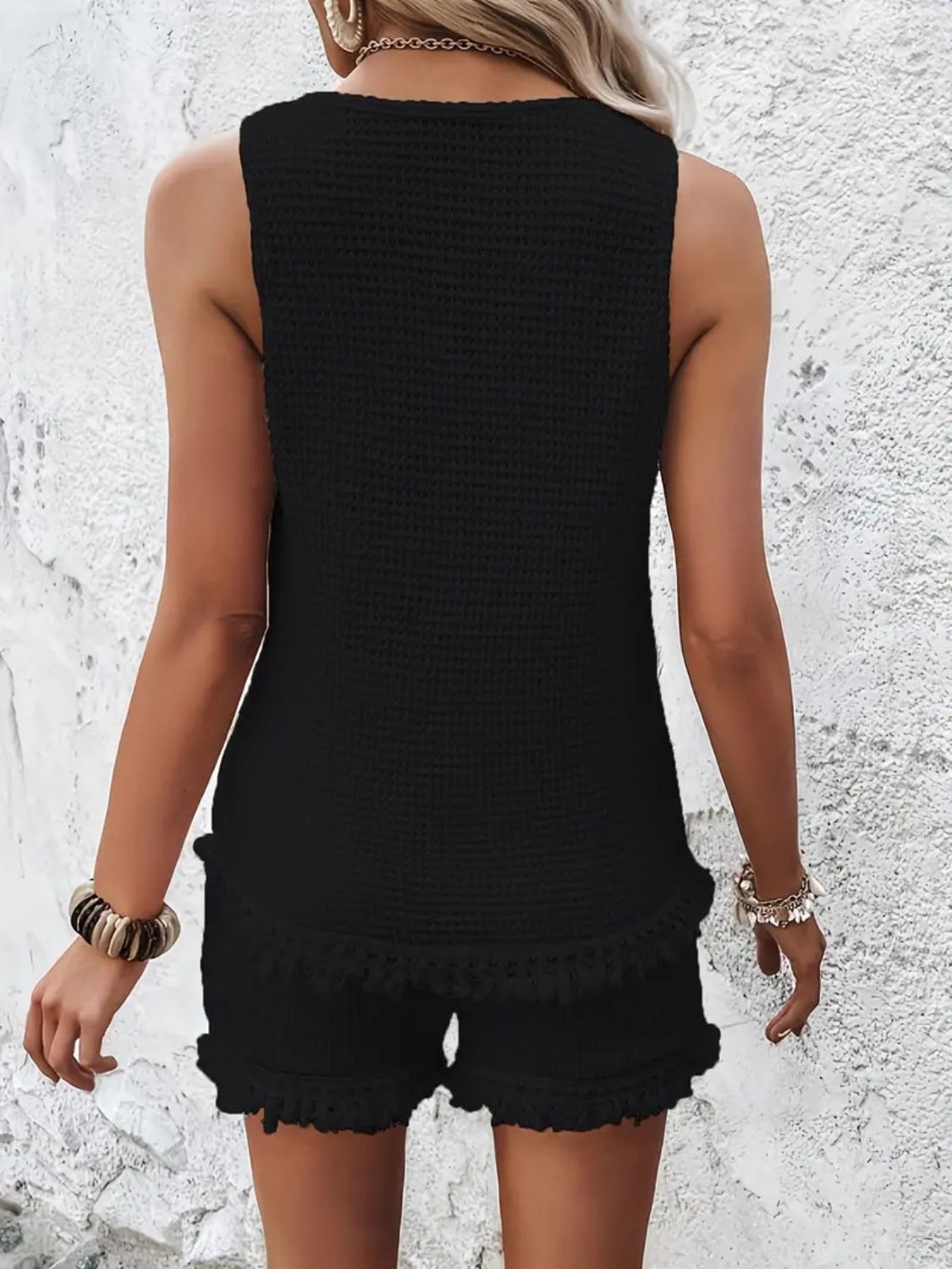 Dames Tweedelige Set Tanktop en Shorts Polyester Spandex 6