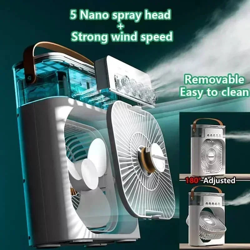 Dames Ventilator Luchtkoeler Draagbaar 3-in-1 Multifunctioneel 3