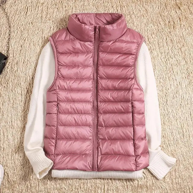 Dames Vest Mouwloos Ultra Licht Dons Puffer voor Comfortabele Koude Dagen 1