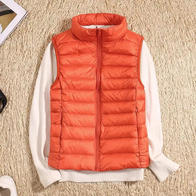 Dames Vest Mouwloos Ultra Licht Dons Puffer voor Comfortabele Koude Dagen 5