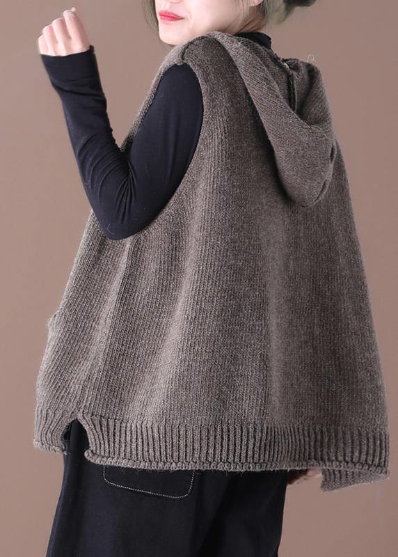 Dames Vest met Capuchon Casual Losse Pasvorm 2