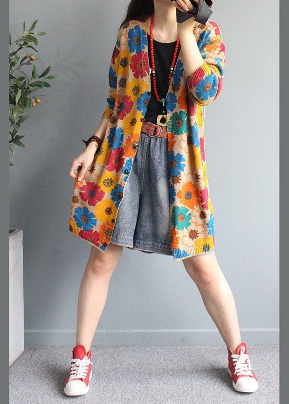 Dames Vest met V-hals en Unieke Print voor Herfst en Winter 3