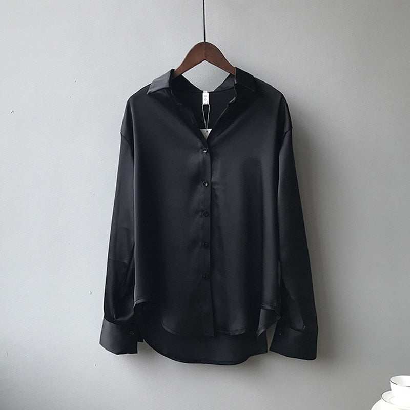 Dames Vintage Blouse met Zijden Overhemdstijl 3