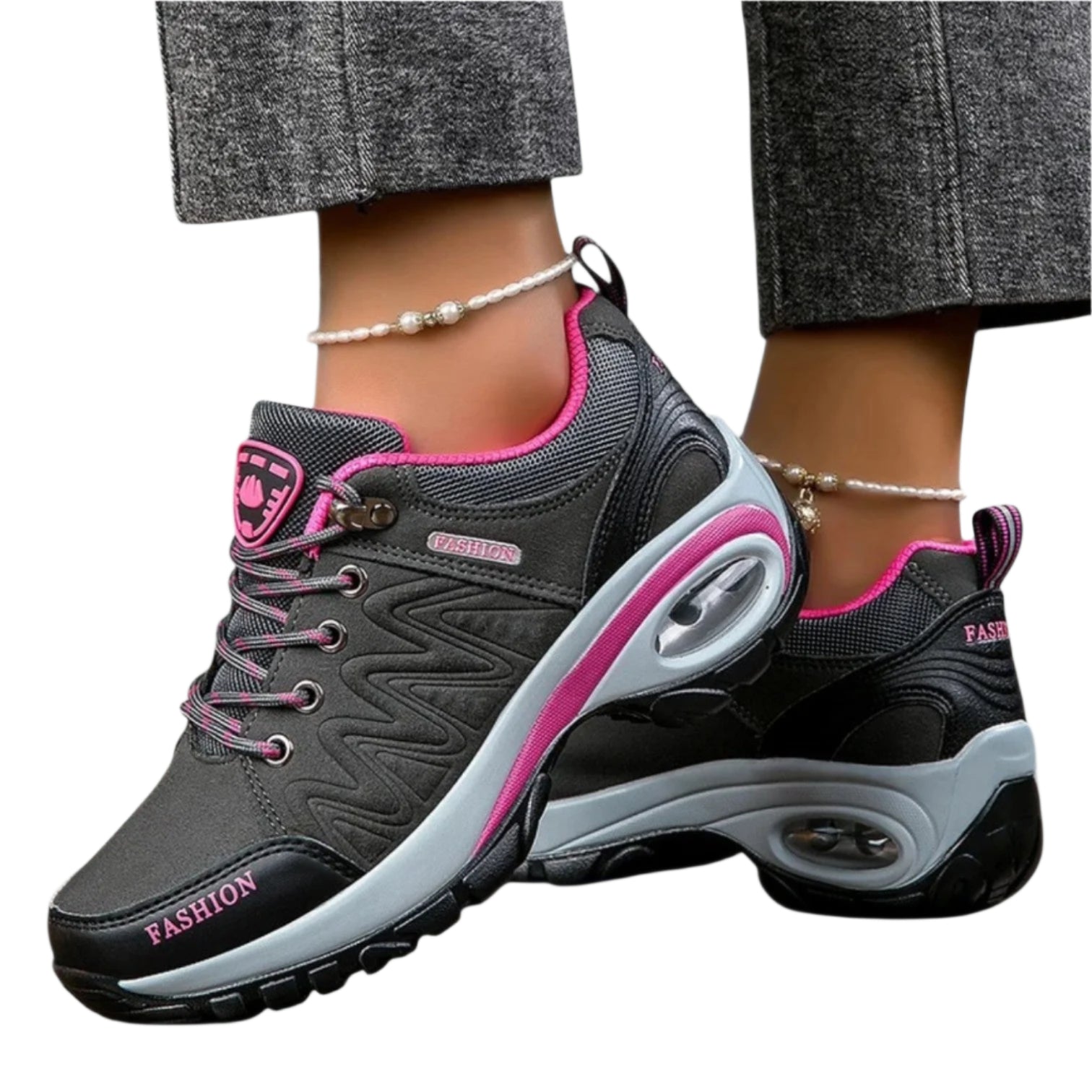 Dames Wandelschoenen Slip-On Comfortabel Waterdicht 0