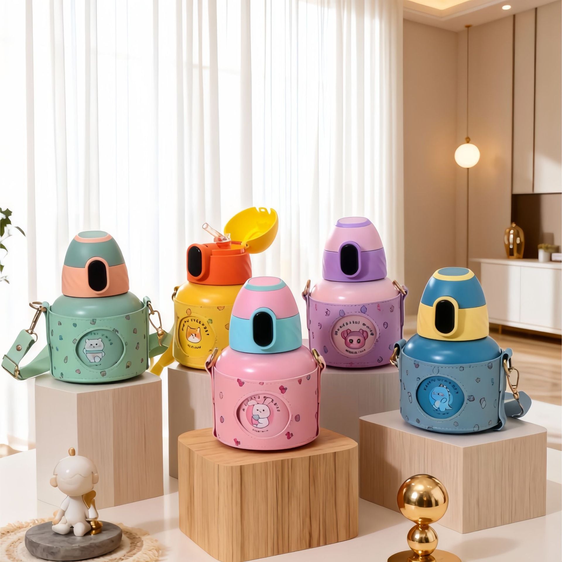 Dames Waterfles Geïsoleerd met Dierenmotief Trendy 2