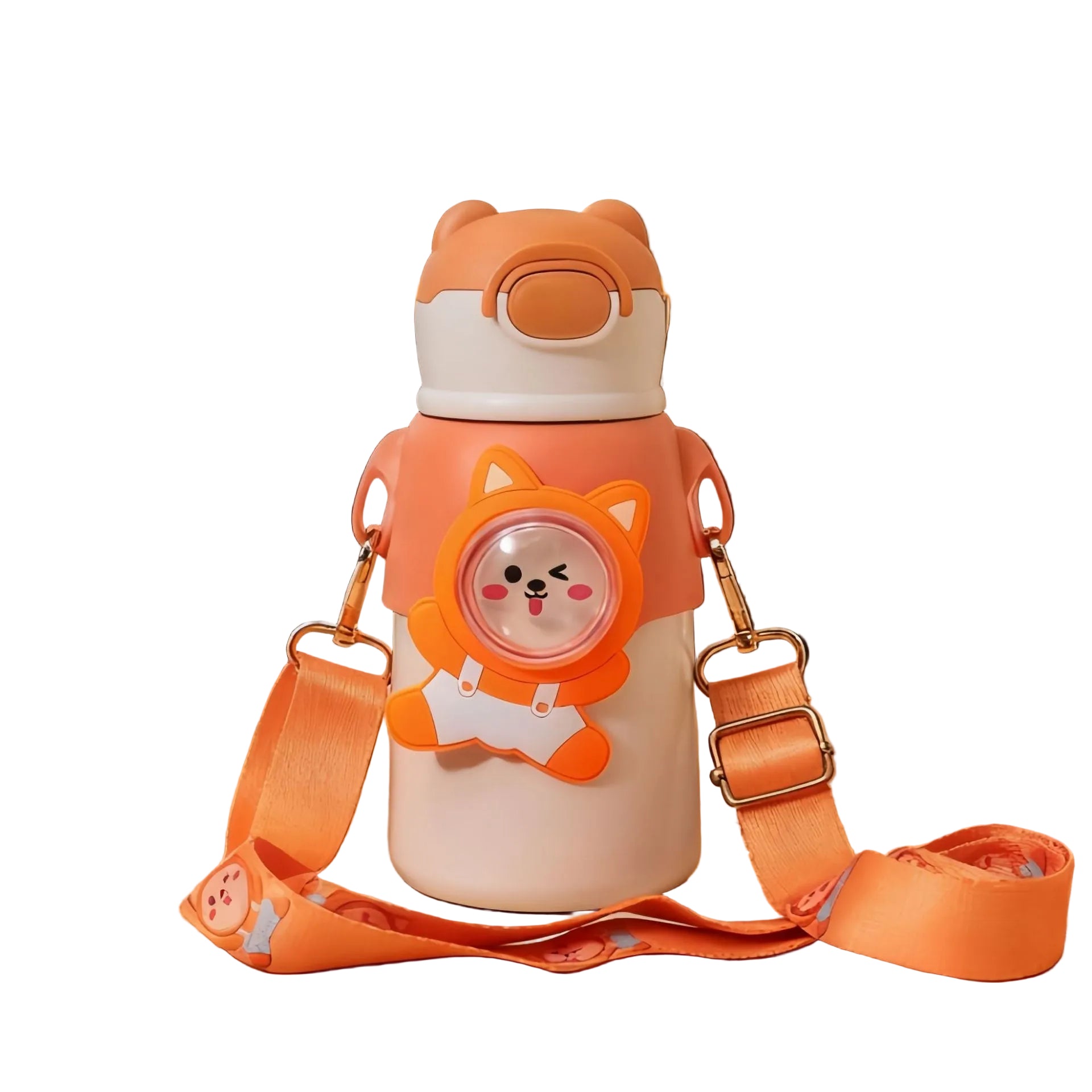Dames Waterfles met Artistiek Dierendesign voor Onderweg 0