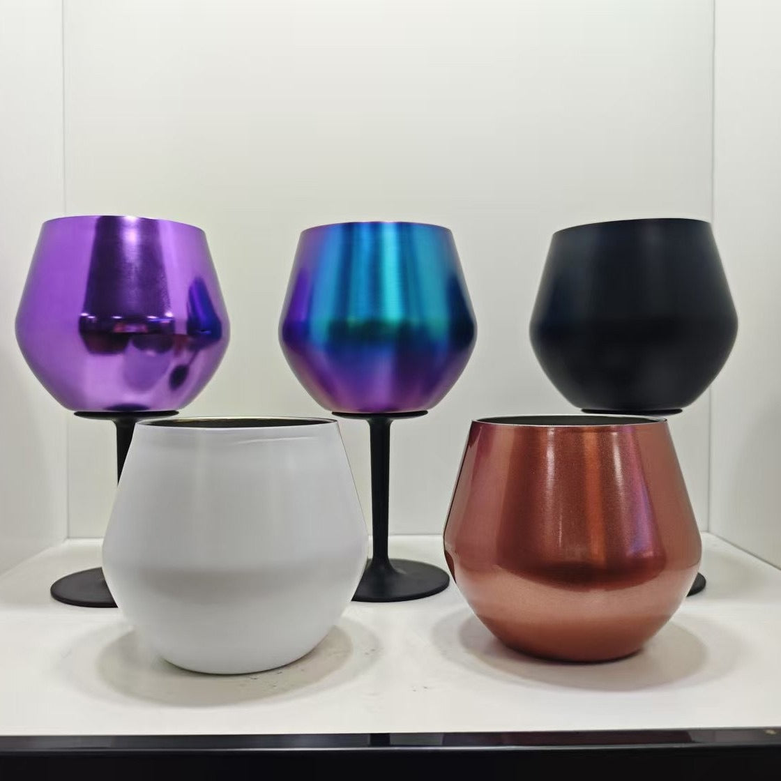 Dames Wijnglas Roestvrij Staal Modern Design 2