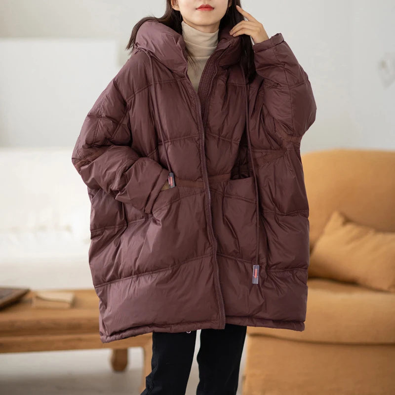 Dames Winter Parka Met Capuchon Casual Losse Pasvorm 3