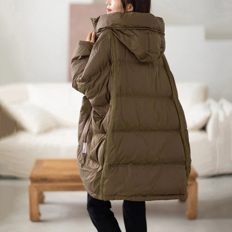 Dames Winter Parka Met Capuchon Casual Losse Pasvorm 6