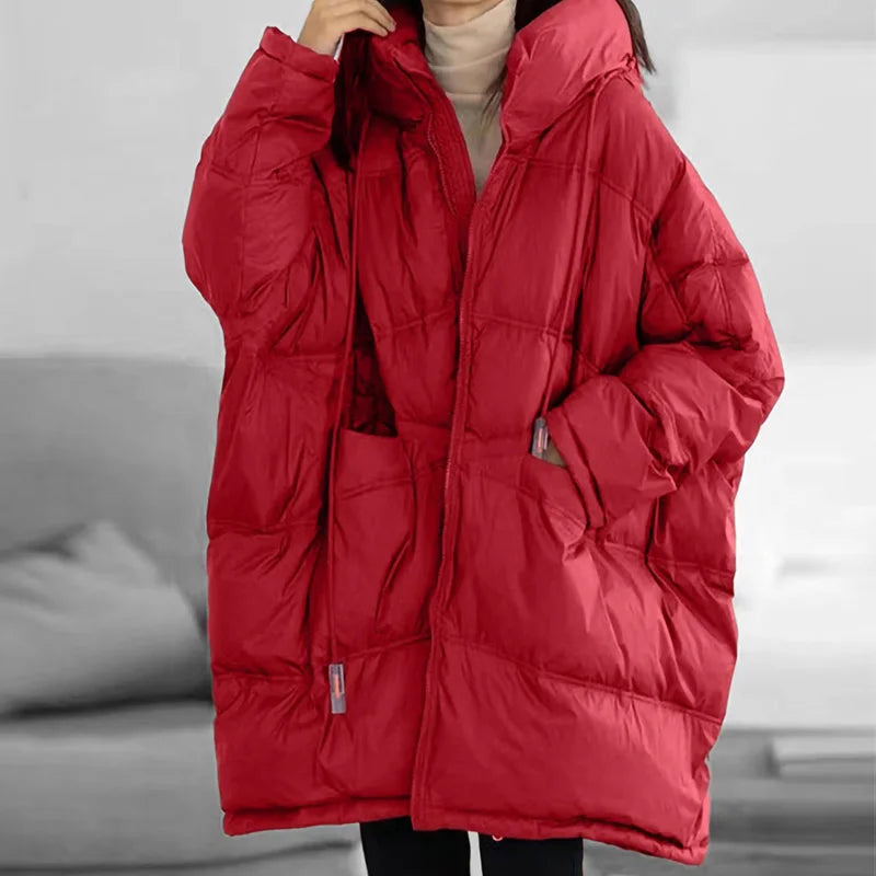 Dames Winter Parka Met Capuchon Casual Losse Pasvorm 7