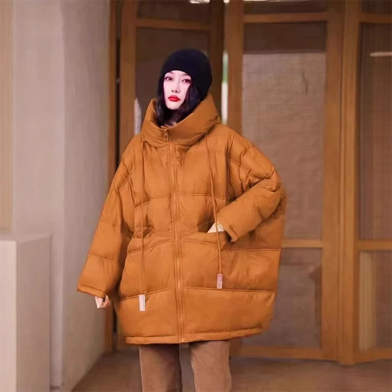 Dames Winter Parka Met Capuchon Casual Losse Pasvorm 9