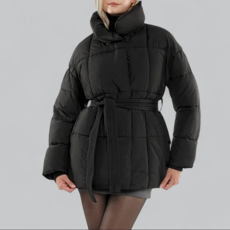 Dames Winterjack Met Riemstijl 1