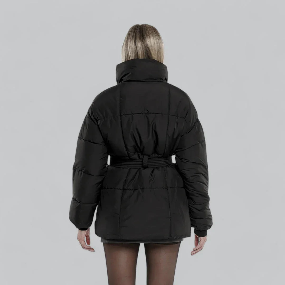 Dames Winterjack Met Riemstijl 2
