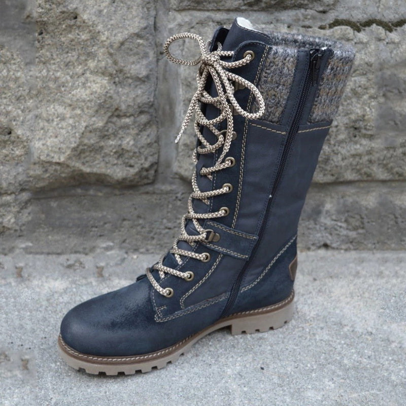 Dames Winterlaarzen Hoog met Ritssluiting 3