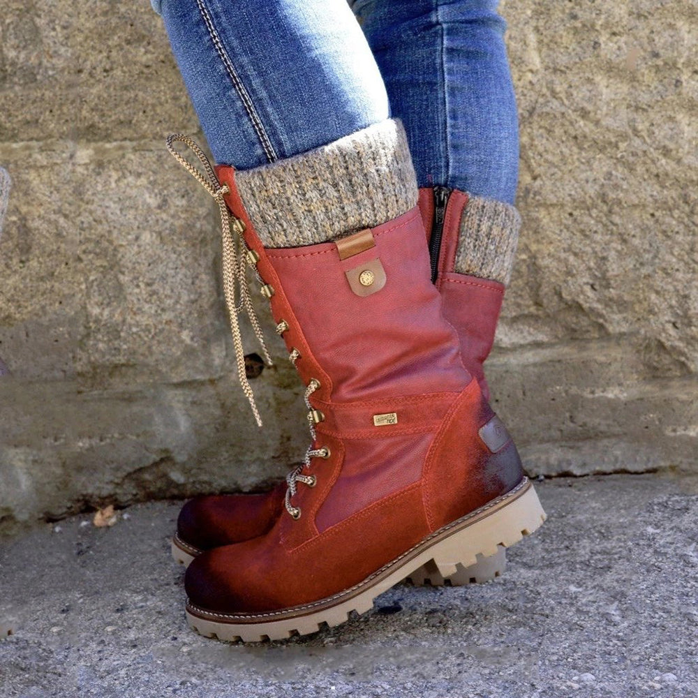 Dames Winterlaarzen Hoog met Ritssluiting 6