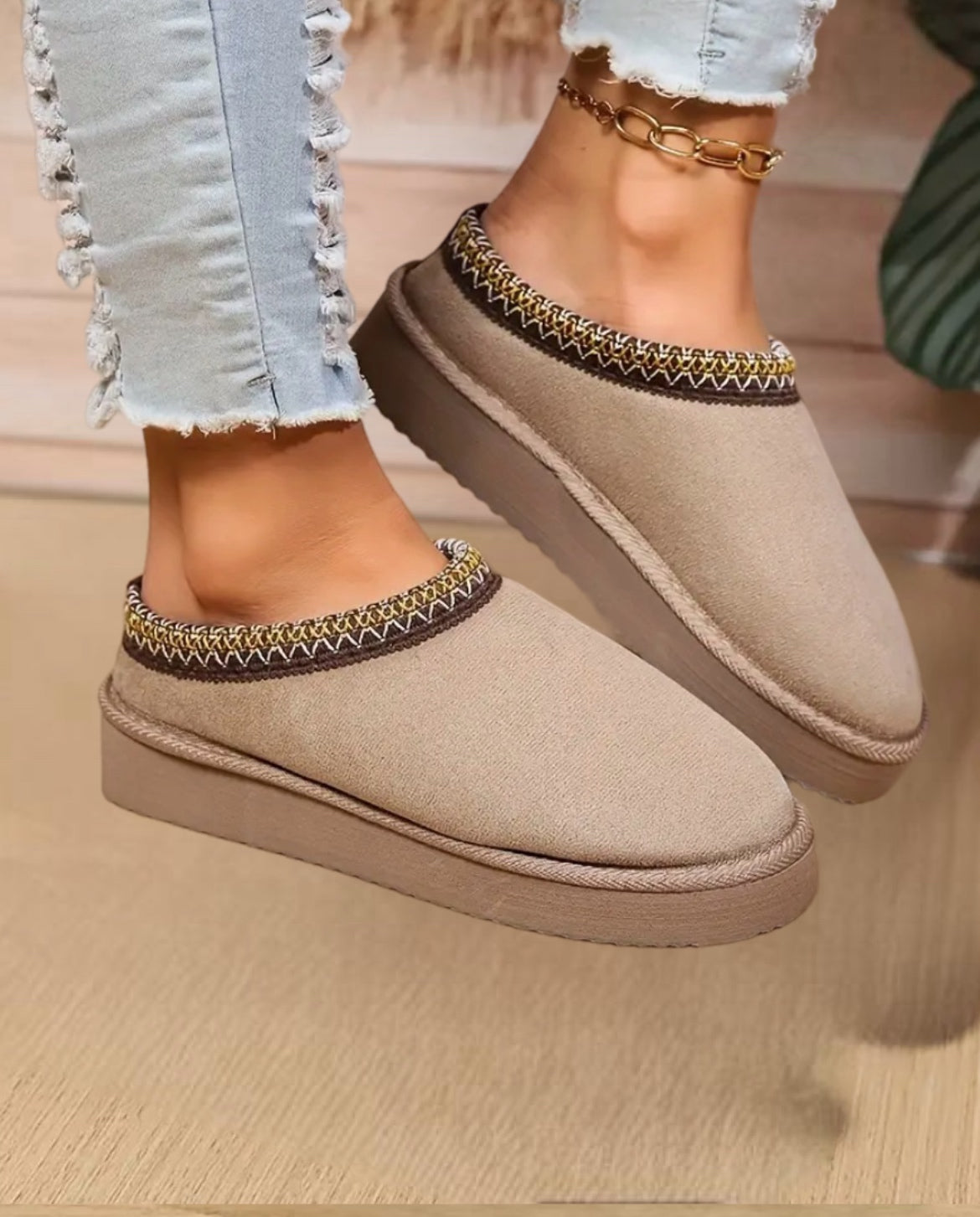 Dames Winterpantoffels Comfortabel 2