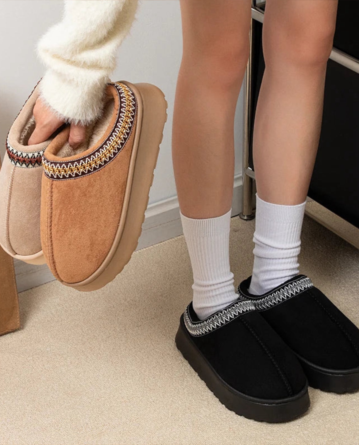 Dames Winterpantoffels Comfortabel 4