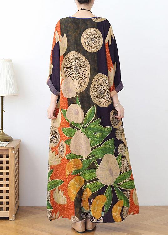 Dames Zomerjurk met Zwart Groene Print en Chiffon 4