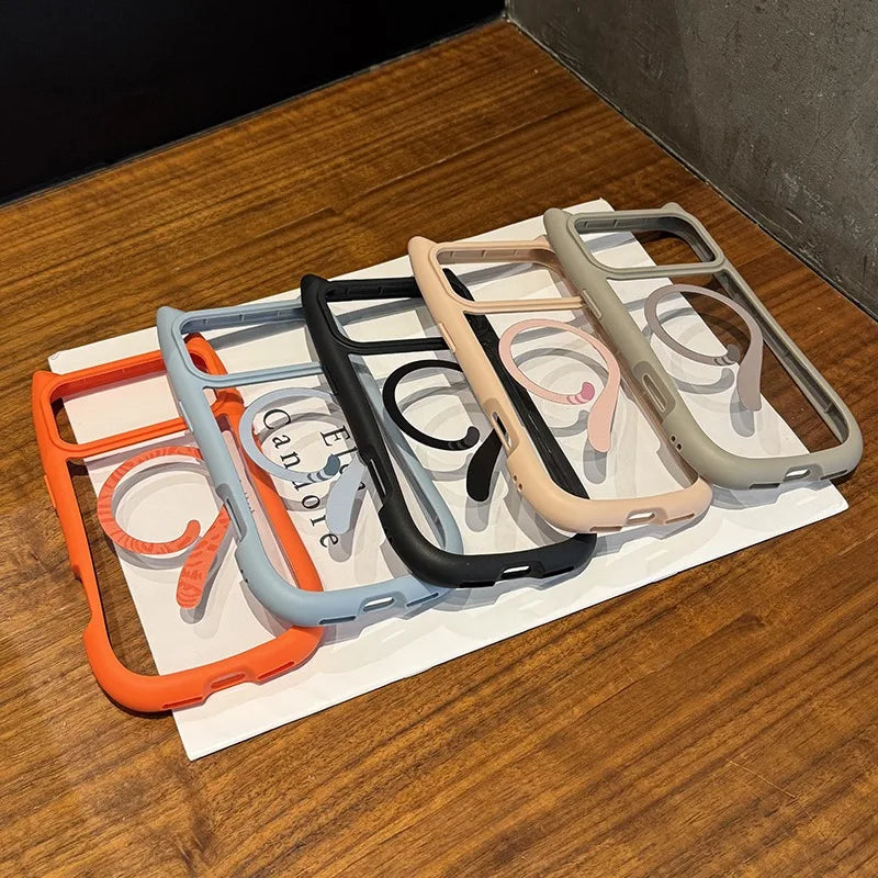 Dames iPhone Hoesje met Kat Oren en MagSafe Compatibiliteit voor iPhone 11, 12, 13, 14 5