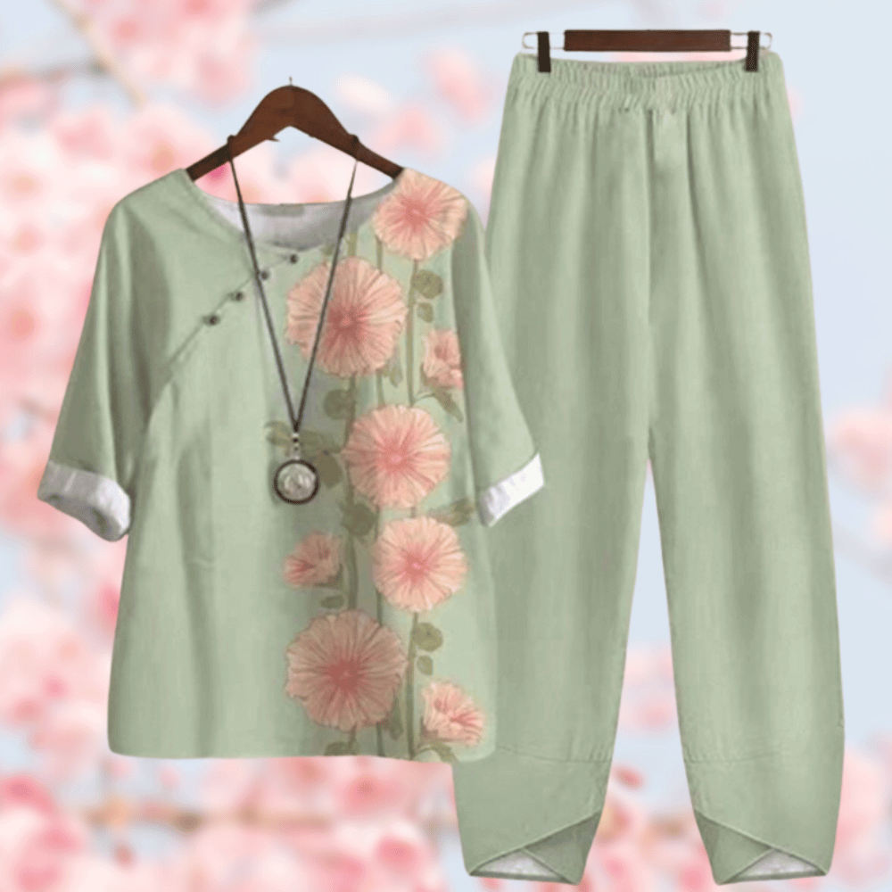 Dames loungewear | Comfortabele pasvorm | Tweedelig setje | Tijdloze snit 2