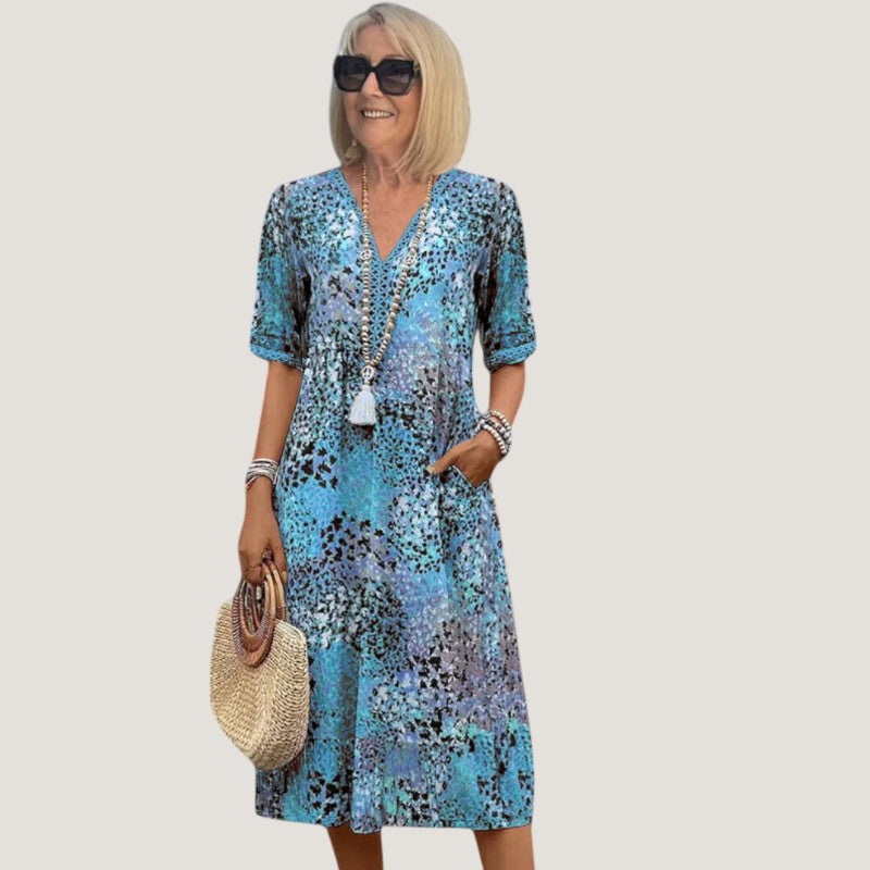 Damesjurk in bohemian stijl voor de zomer, casual en licht design 1