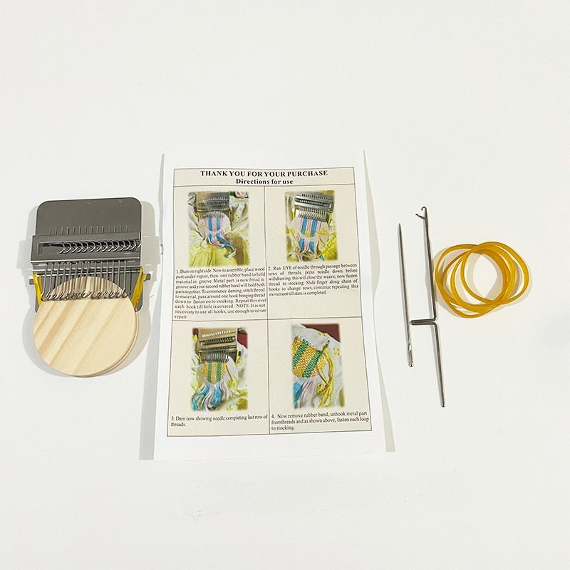 Darning Mini Loom Machine voor Creatief Naaien 8