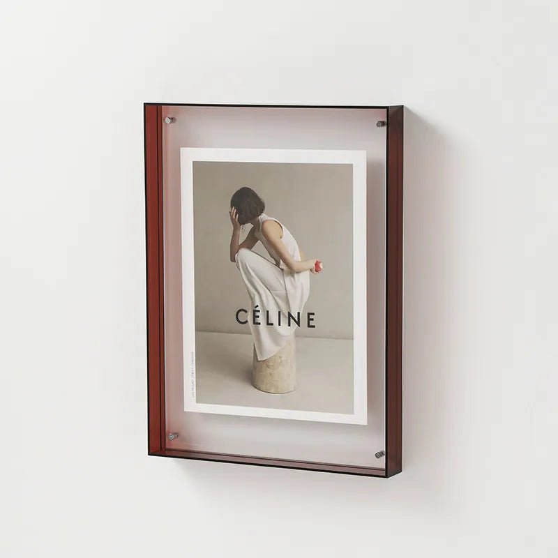 Decoratief Fotolijstje van Transparant Acryl met Kleurrijke Randen 11