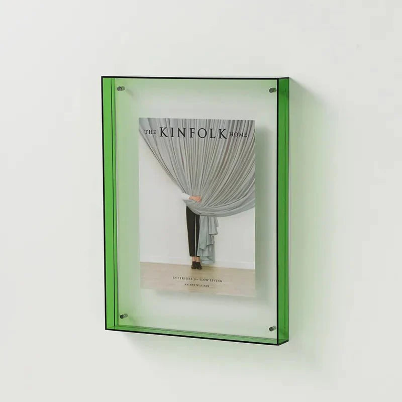 Decoratief Fotolijstje van Transparant Acryl met Kleurrijke Randen 7