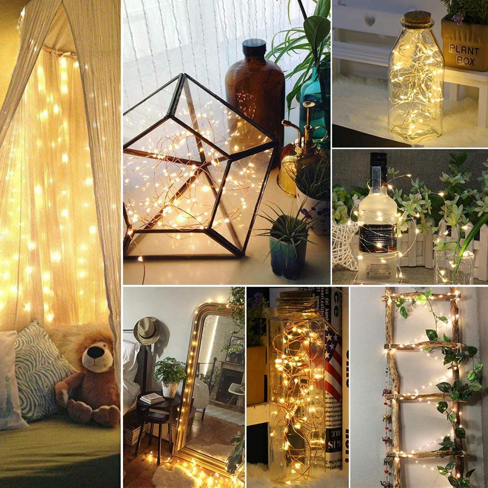 Decoratief LED Fleslampje met Flexibel Zilverdraad voor Huis en Tuin 6