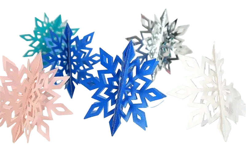 Decoratieve 3D Sneeuwvlokken voor Winterse Feesten 0