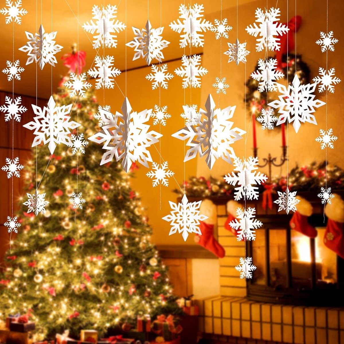 Decoratieve 3D Sneeuwvlokken voor Winterse Feesten 4