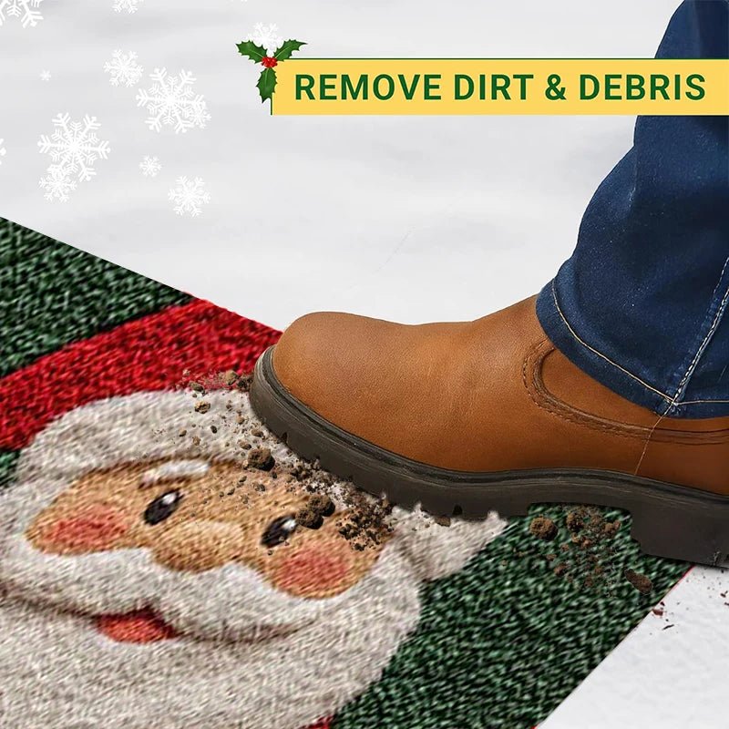 Decoratieve Kerstdeurmat met Vrolijk Ontwerp 3