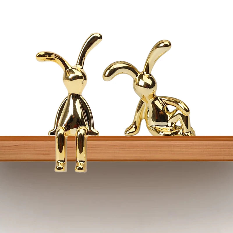 Decoratieve Konijn Beeldjes Set van 2 0