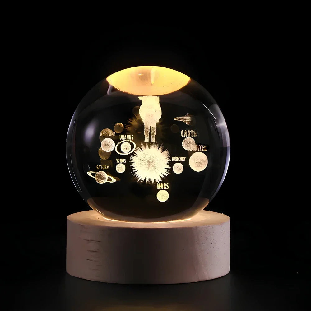 Decoratieve Kristallen Bol met 3D Gravures 6