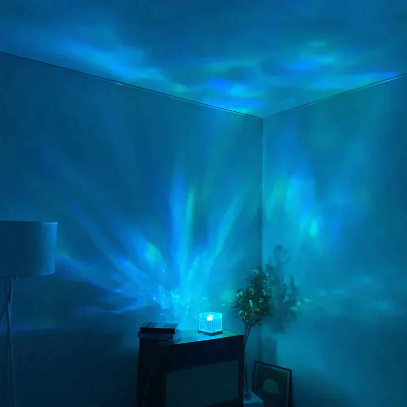 Decoratieve Lamp met Watergolven en Kleuren 1