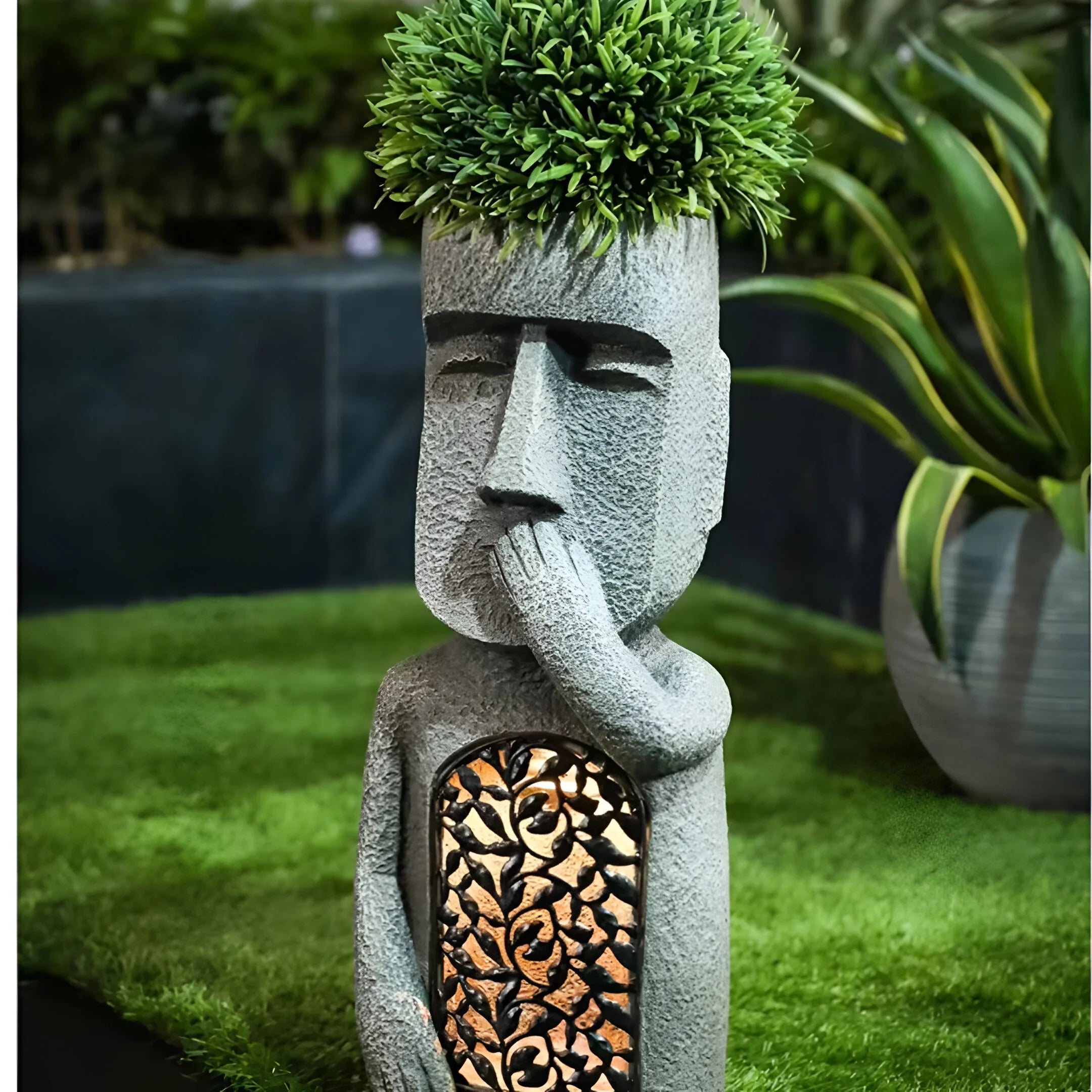 Decoratieve Plantenbak Buiten met LED-Verlichting en Abstract Ontwerp 2