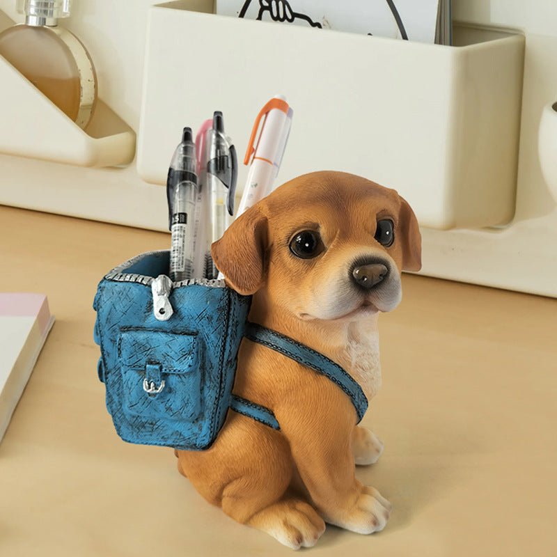Decoratieve Puppy Pennenhouder Bureau-organizer 4