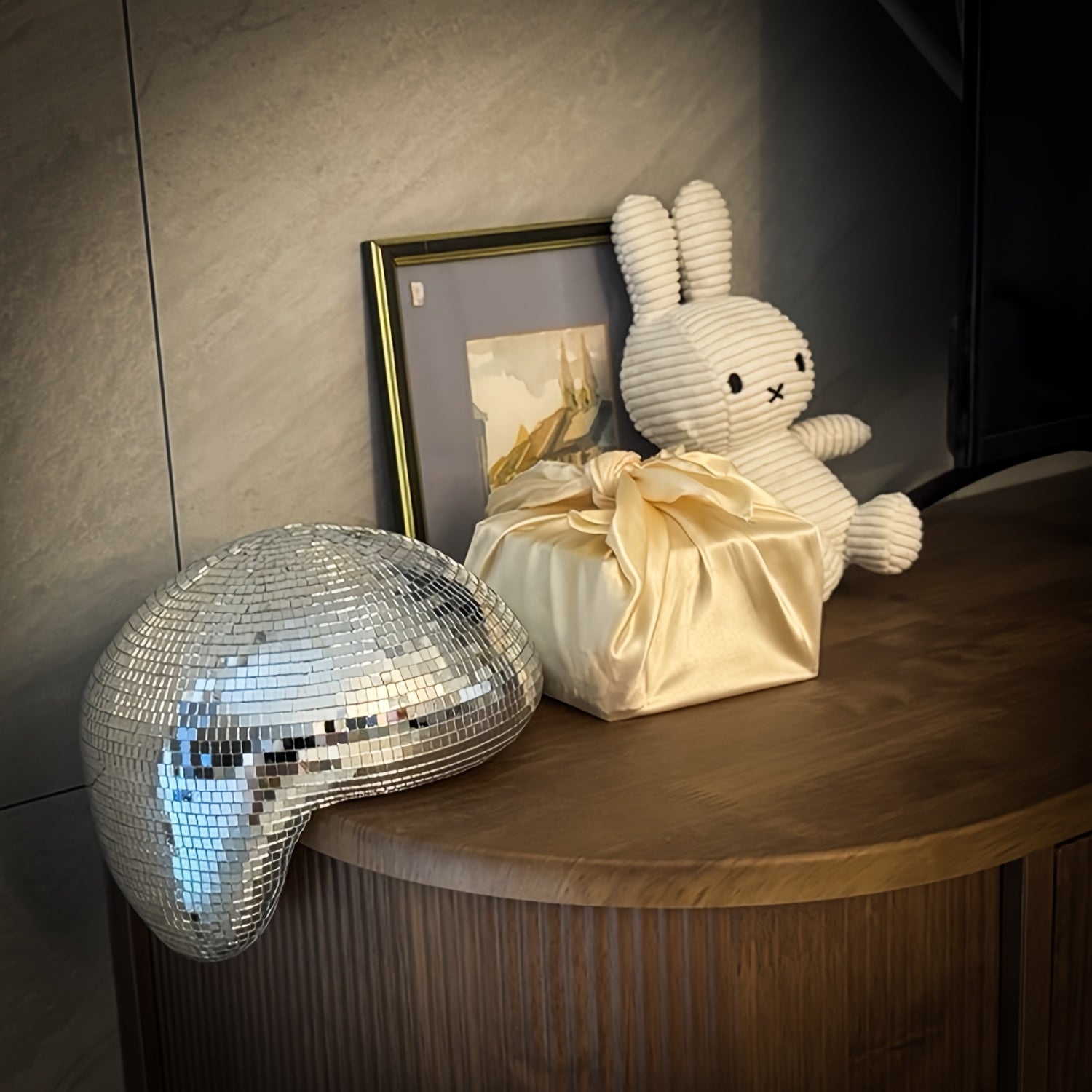 Decoratieve Sculptuur Gesmolten Discobal Retro Moderne Stijl 7