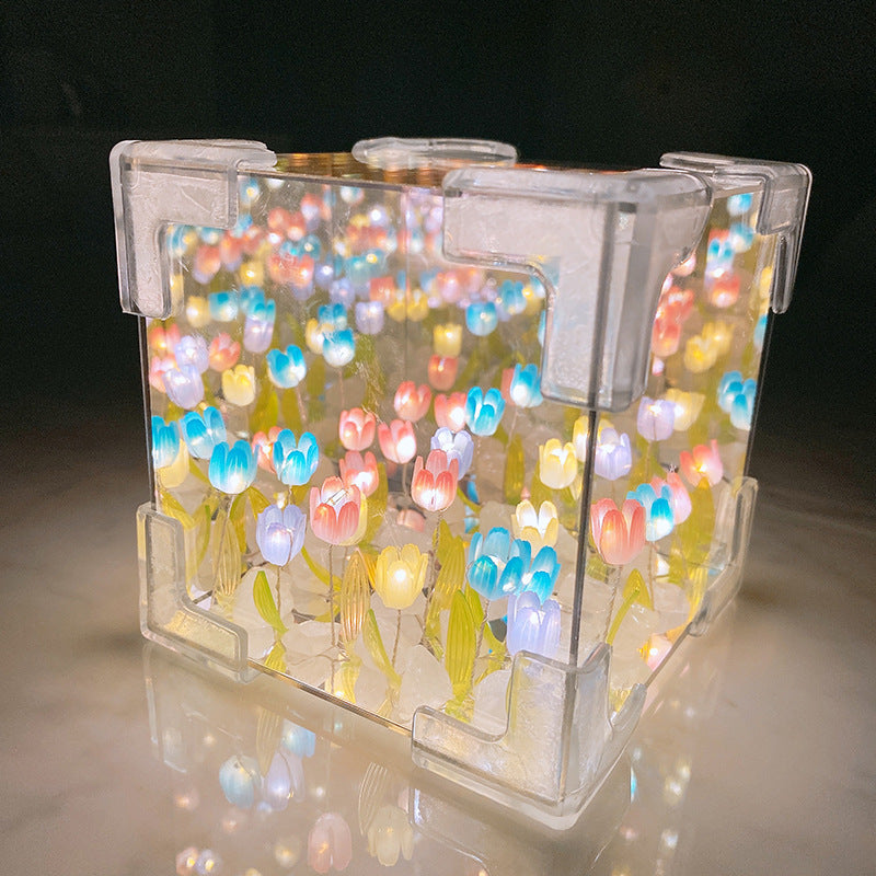 Decoratieve Spiegel met Tulpenlicht 6
