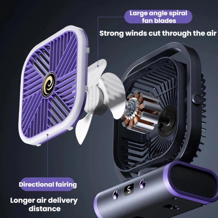 Desktop Mini Ventilator USB Wandmodel Stille Luchtstroom 6