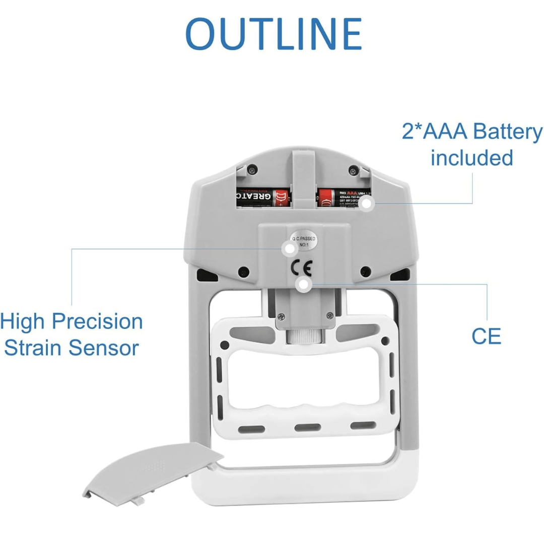 Digitale Handdynamometer voor Nauwkeurige Grijpkrachtmeting 3