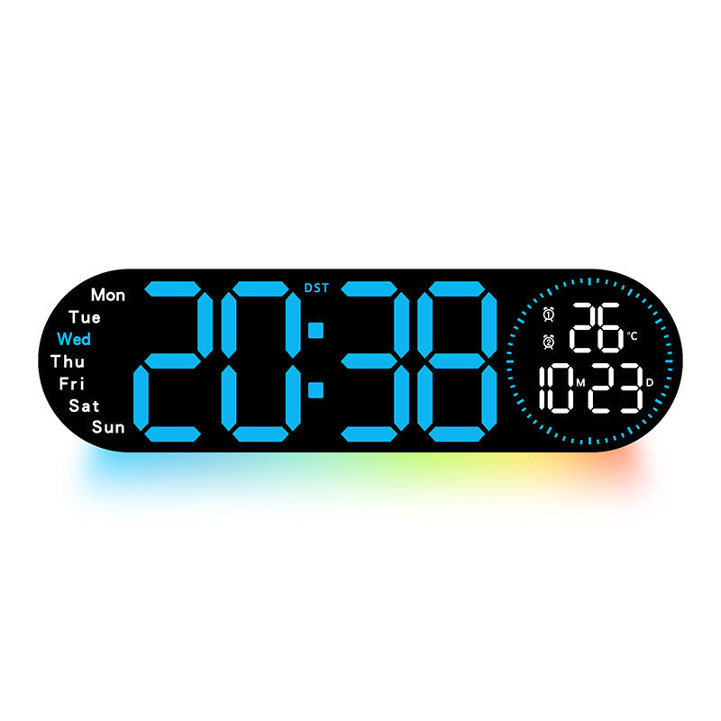 Digitale Multifunctionele Wekker Met Temperatuur- En Weerweergave 7