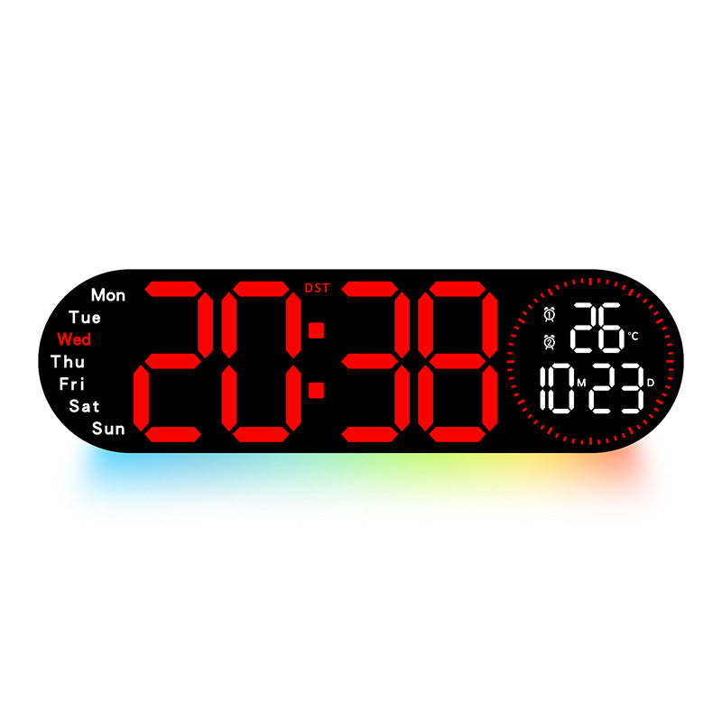 Digitale Multifunctionele Wekker Met Temperatuur- En Weerweergave 9