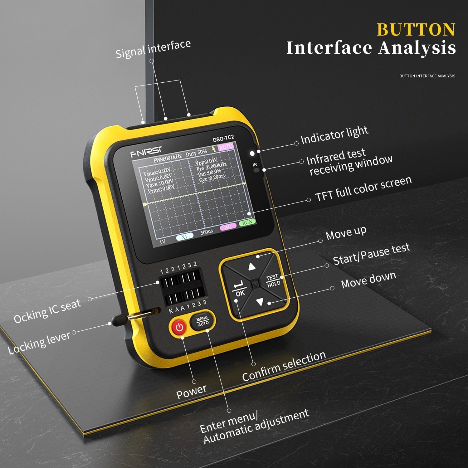 Digitale Transistor Meter 2-in-1 Compact en Draagbaar 2