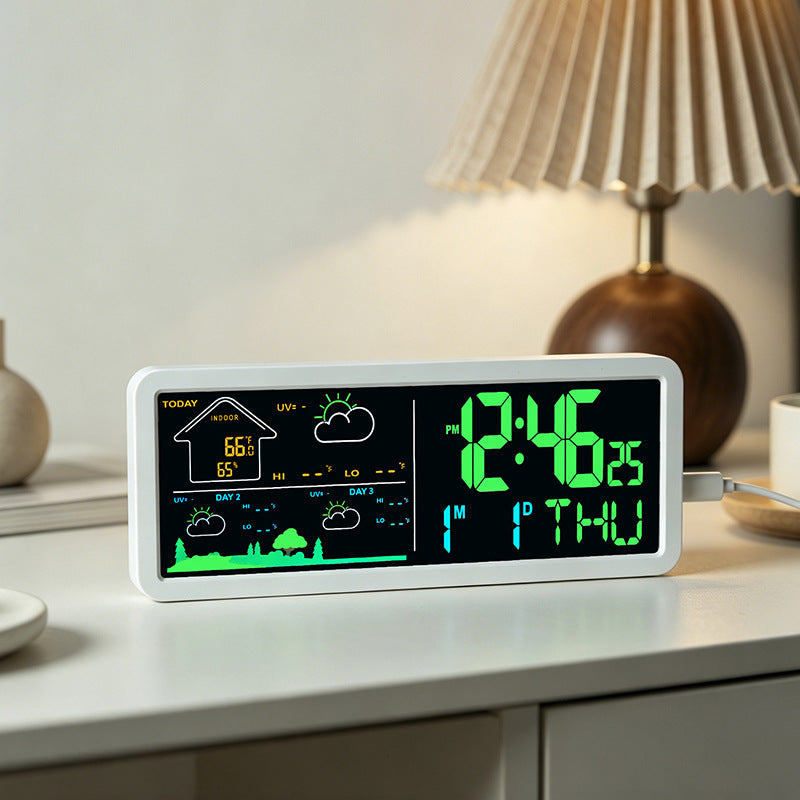 Digitale Weer- en Wekker Met Hygrometer Multifunctioneel 2