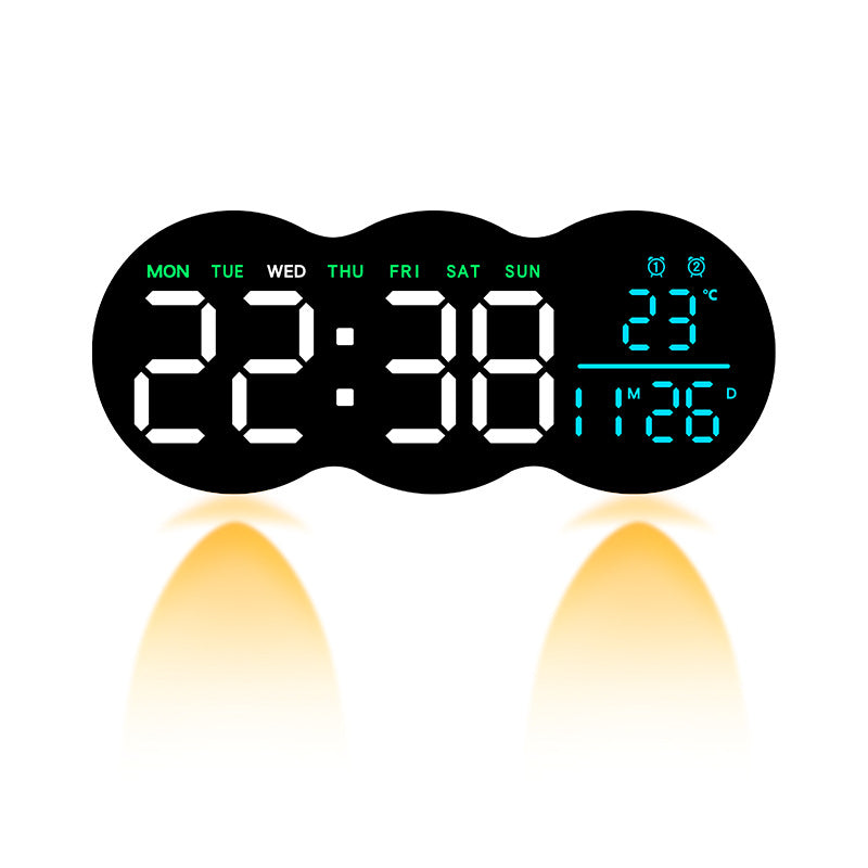 Digitale Wekker Multifunctioneel Modern Design Met Groot Display 0